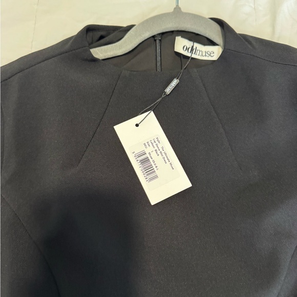 Odd Muse Black Sleeveless Mini Dress- Ultimate Muse Cap Sleeve Mini Dress - Picture 7 of 9